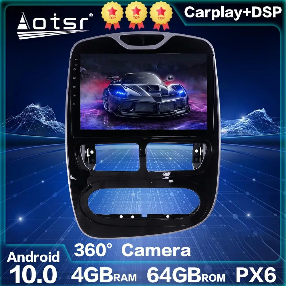 Автомобильный мультимедийный плеер для Renault Clio 4 IV Android 10 0 стерео 2013 2014 2015 GPS