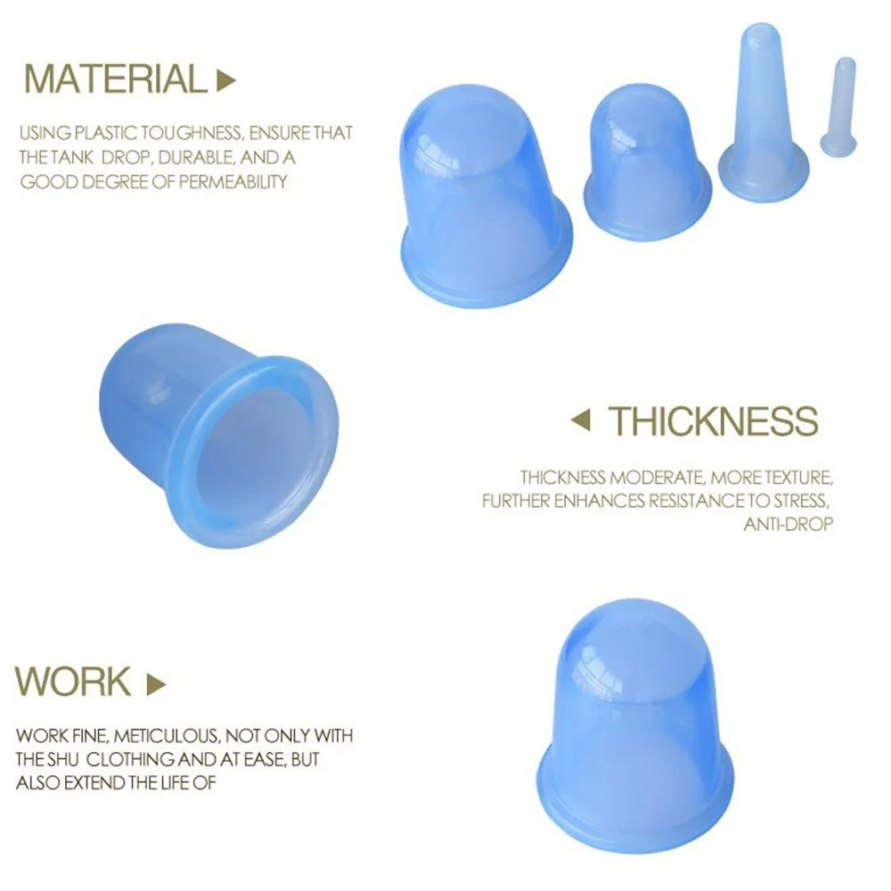 

7Pcs/Set Vacuum Suction Cupping Cups Massager Anti Cellulite Vacuum Jars Silicone Massage Cupping Set Pain Relief Massage Cups