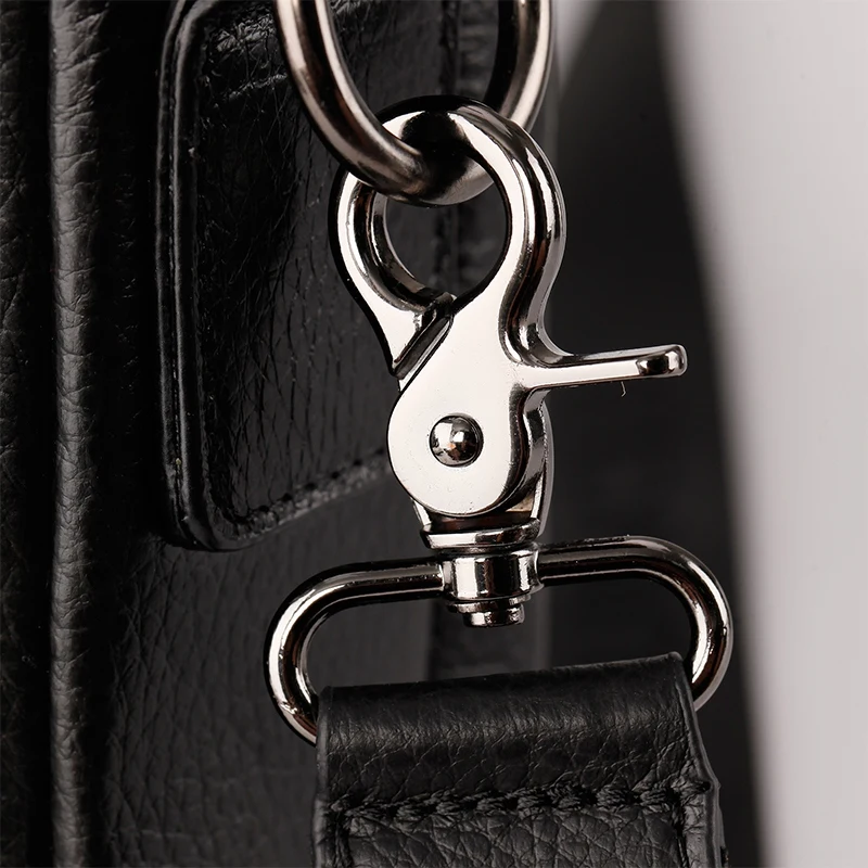 

PI UNCLE Brand Men's First Layer Leather Shoulder Messenger Bag Handbag Multifunctional Mobile Phone Bag