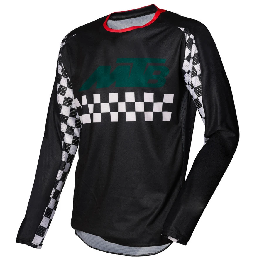 Быстросохнущая дышащая Футболка с рукавами для мотокросса Длинный топ