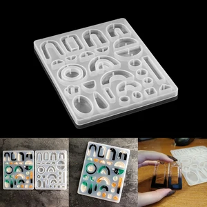 1 шт. DIY серьги из смолы формы серьги-подвески ручной работы силиконовые формы УФ-формы для эпоксидной смолы для ювелирных изделий