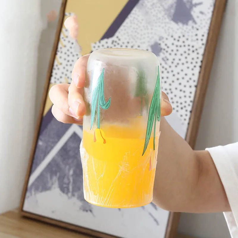

Plastic Food Wrap Dispenser With Slide Cutter Adjustable Cling Film Cutter Preservation Foil Storage Box With Suction Bottom