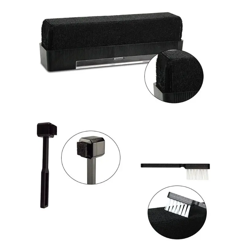 

1Set Carbon Fiber Velvet Anti Static Cleaning Brush for LP Vinyl Records Tools R2JF