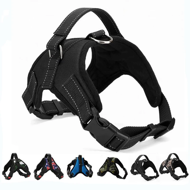Светоотражающая нейлоновая шлейка для собак k9 товары домашних животных больших