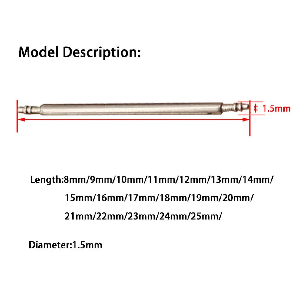 

Professional 270pcs/360Pcs Watch Band Spring Bars Strap Pins Remover Stainless Repair Tools 8-25MM Hand Tool Sets