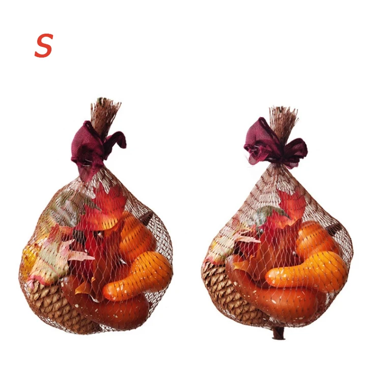 

11/16Pcs Festival Decoration Artificial Pumpkins with Fake Maple Leaves for Halloween Thanksgiving Festival Party Decoration New
