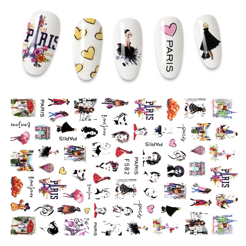 

Новинка 2021, наклейка для ногтей, изображение милой девушки, привлекательная девушка, самоклеящаяся фотография, фотоэлемент, слайдер