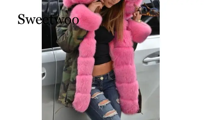 Хлопковая куртка Женское зимнее пальто теплое размера плюс черное парка базовые