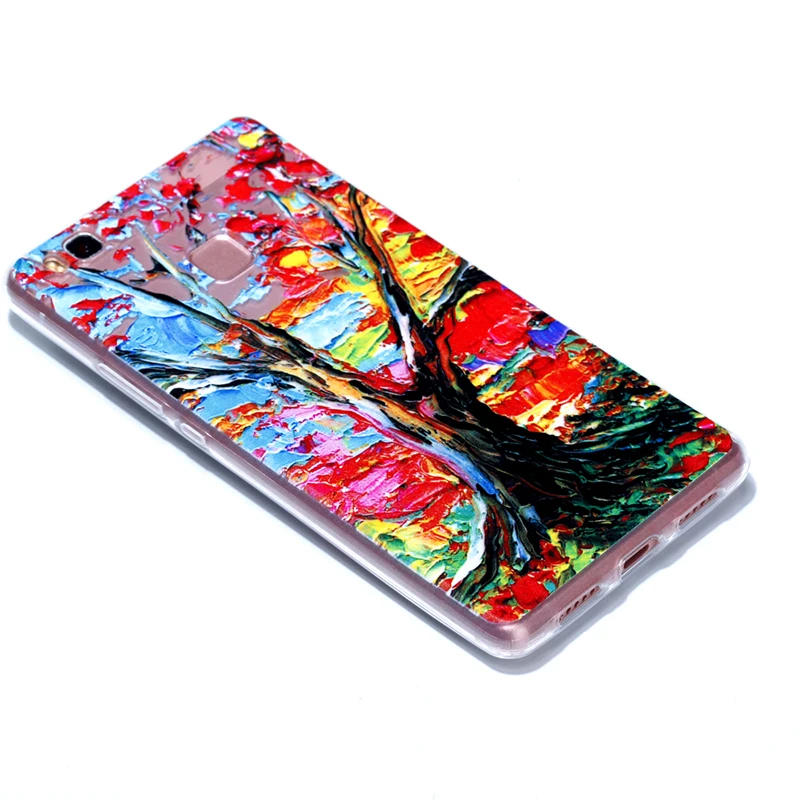 Горячая распродажа! Marvel color Tree кристально чистый ударопрочный чехол для Huawei P9 Lite