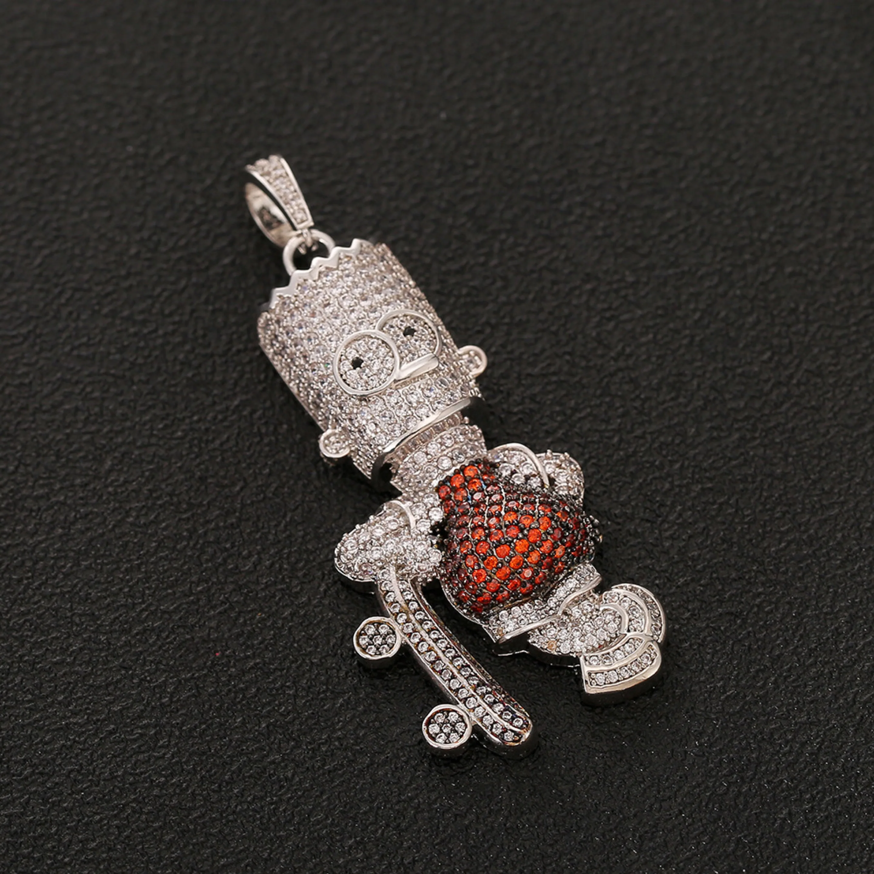 Кулон в стиле хип-хоп Симпсоны со стандартным мультяшным куклой мужские