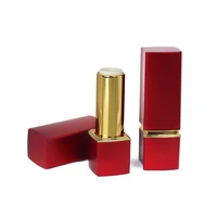100pcs red empty lipstick tubes diy lip balm container matte small waist magnetic lipstick tubes