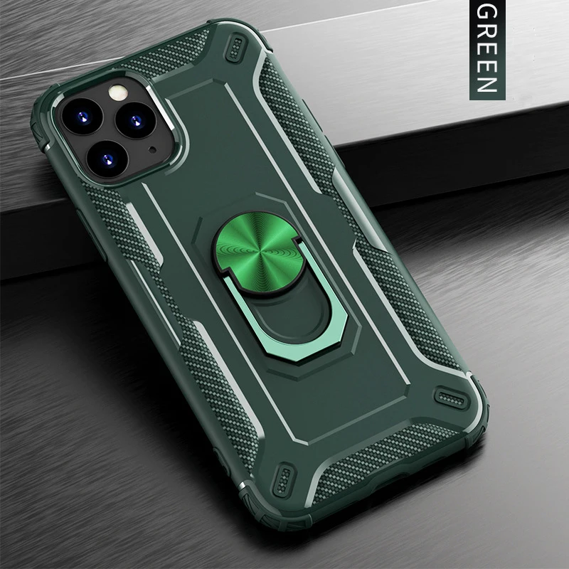 Чехол для iPhone 11 Pro Max 11Pro XS XR X 7 8 6 6S Plus бронированный противоударный чехол подставка