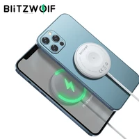 BlitzWolf BW-FWC9 15W Magnetic Wireless Charger Fast Wireless Charging Pad Earbuds Charger Watch Charger For iPhone12 Pro