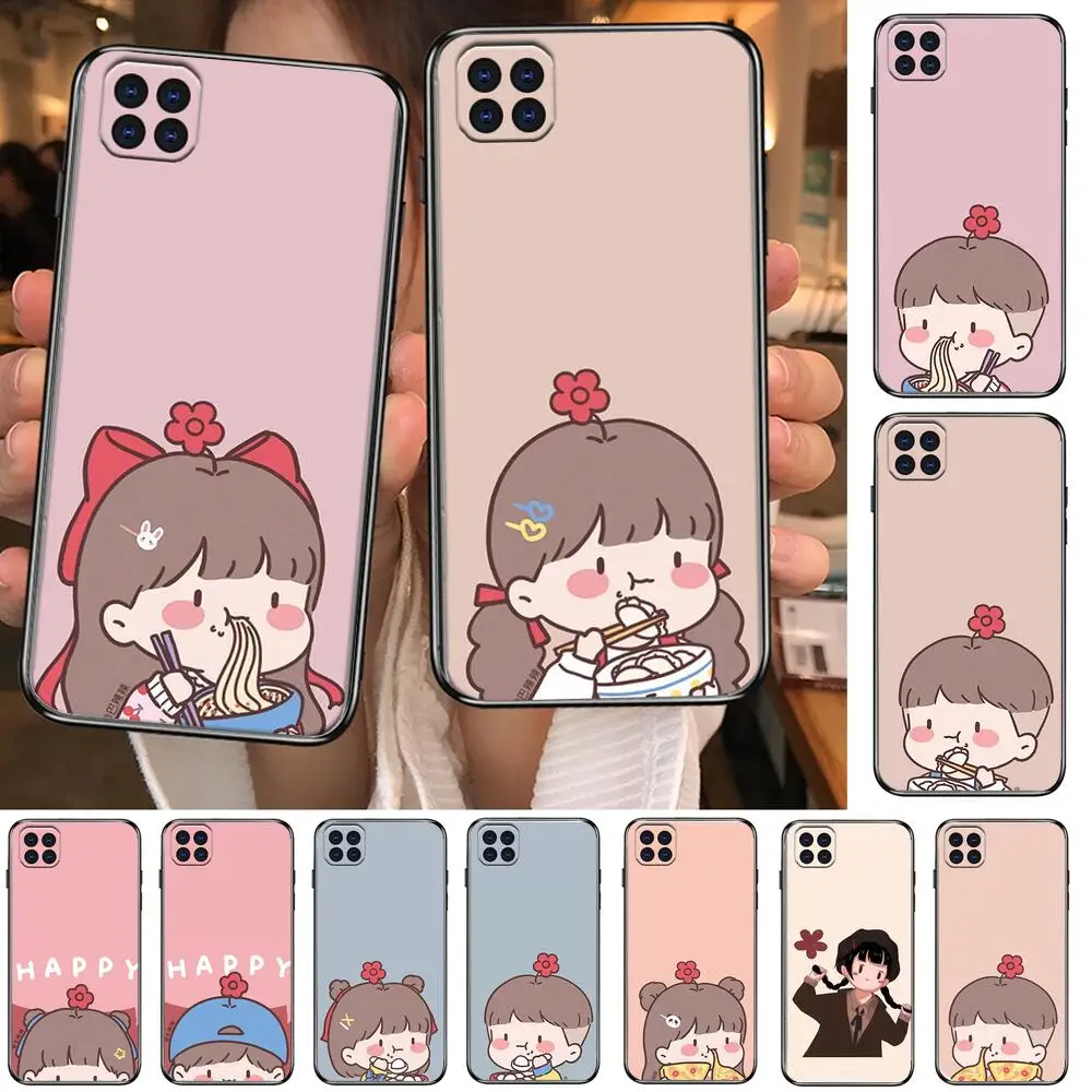 

Cute cartoon couple baby Charcter Phone Case For Motorola Moto G5 g 5 G 5GCover cases covers smiley luxury