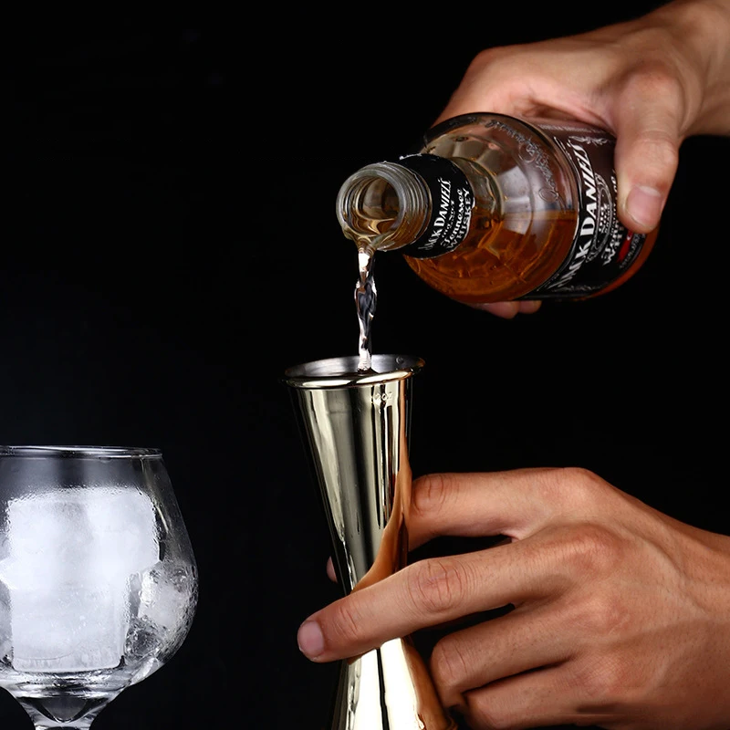 Нержавеющая сталь коктейльное мерный стаканчик двойной измерения выстрел