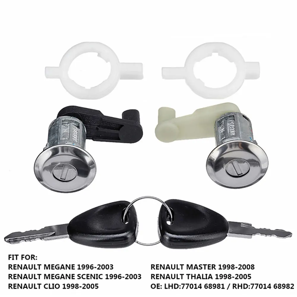 Универсальный Автомобильный Дверной замок черный пластиковый баррель набор