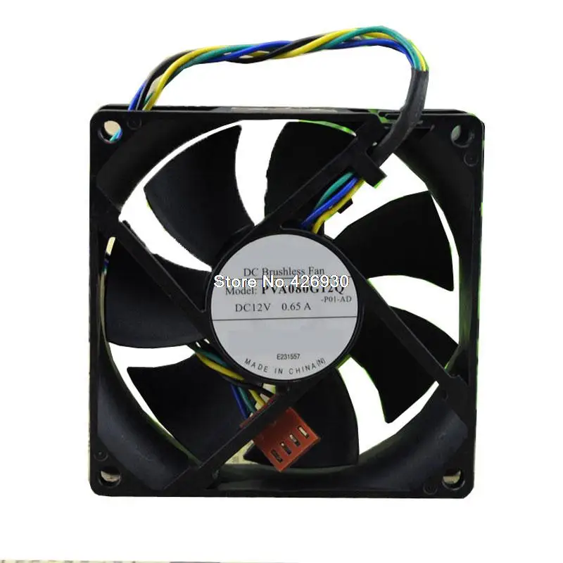 Вентилятор охлаждения сервера для Foxconn PVA080G12Q PVA080G12Q-P01-AD DC12V 0.65A 4Pin PWM 80x80x25 мм Новый