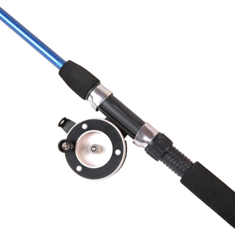

2021 New Telescopic winter Fishing Rods Glass Fiber Portable Beginners Fishing Pole Short Sea Pole 74/110CM Fishing Reel Hot