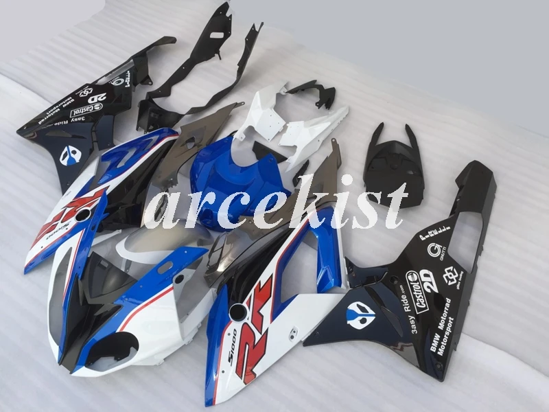 

Новый ABS мотоцикл обтекатели комплект подходит для BMW S1000RR 2015 2016 S1000 2015 2016 форма для литья под давлением для кузовных работ набор красный сини...
