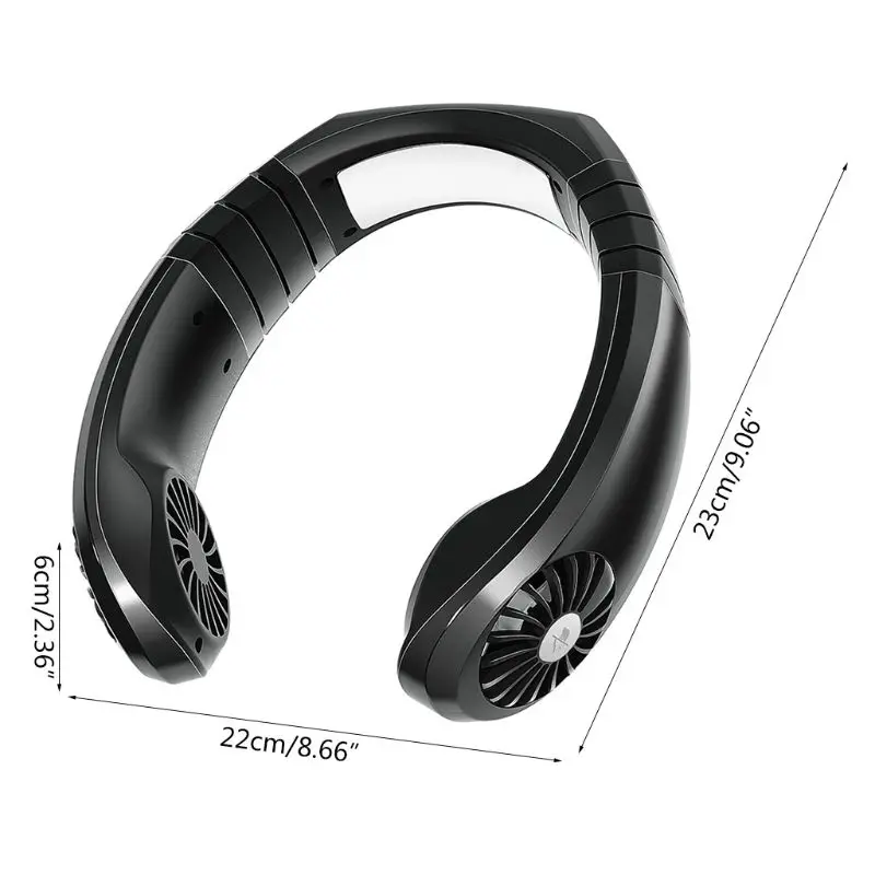 

USB Micro Portable 2 in 1 Air Cooler Mini Electric Air Conditioner Neck Fan G8TC