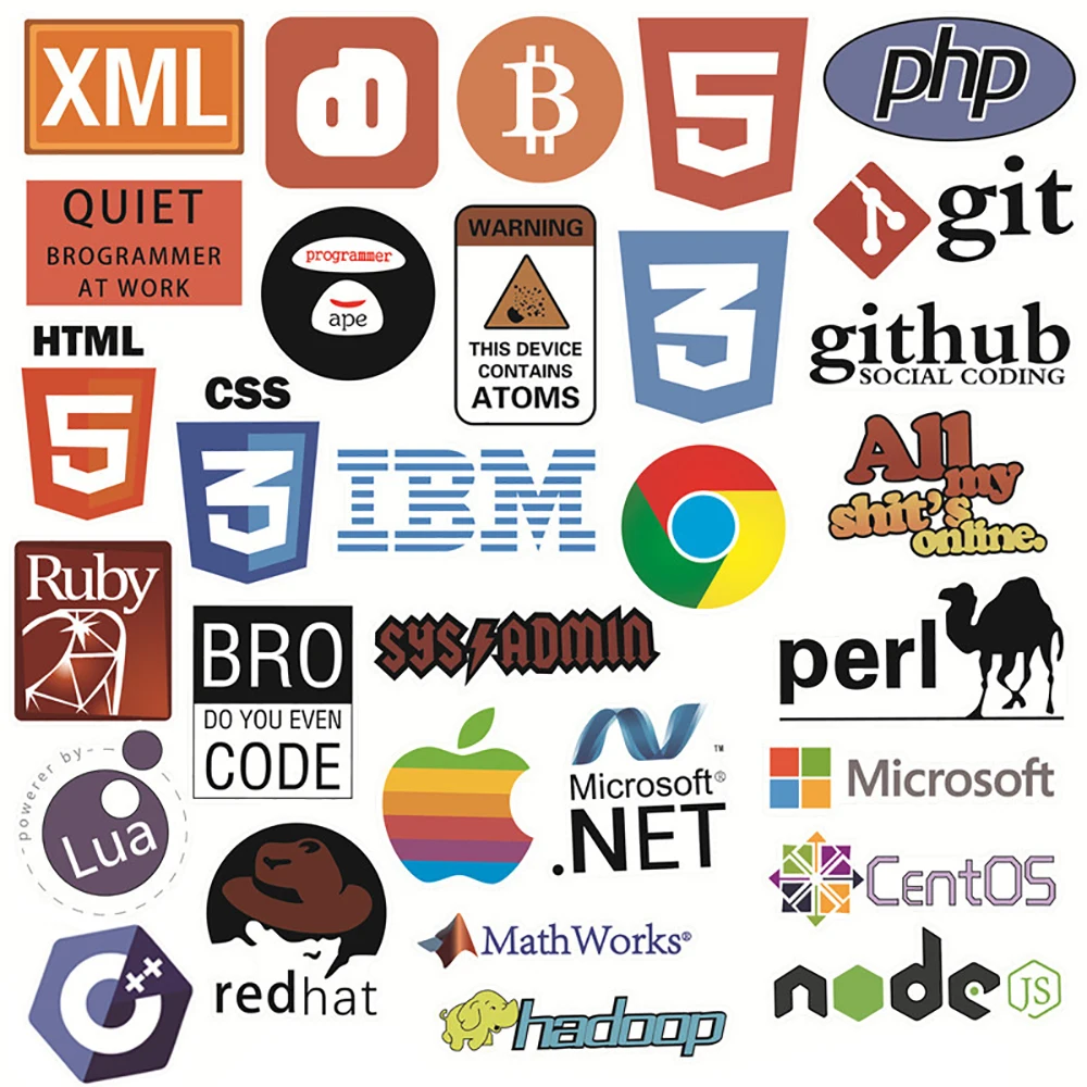 10/30/50PCSJAVA Programmer Software Programming Language Sticker Notebook Suitcase Wholesale |