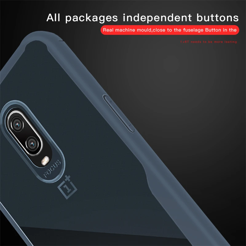 Противоударный ТПУ чехол для OnePlus 8 7 Pro 7T 6 T прозрачный мягкий силиконовый бампер 1