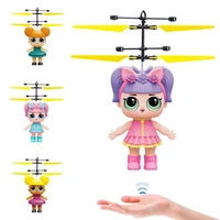 lol surprise doll figures model electronic infrared induction aircraft remote control toys magic sensing helicopter