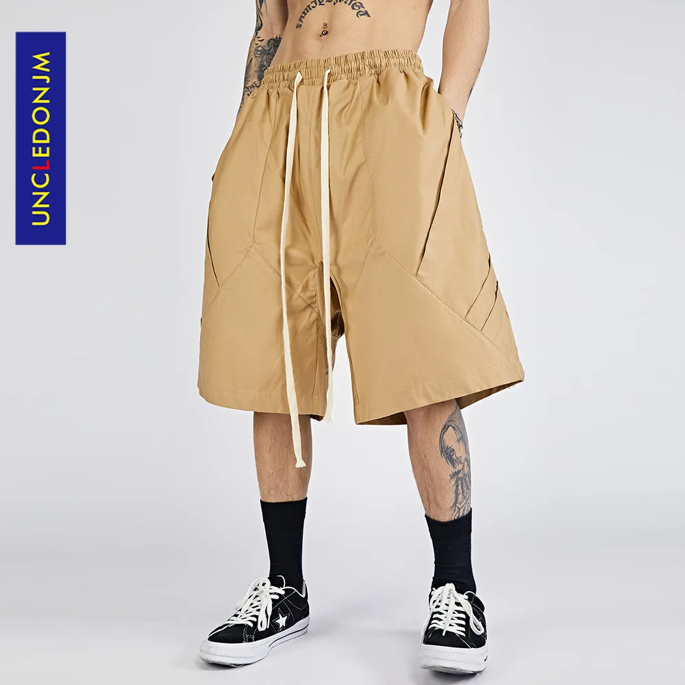 

Khaki baggy cargo shorts streetwear high street shorts for men summer plus size shorts kanye streetwear pants 8797