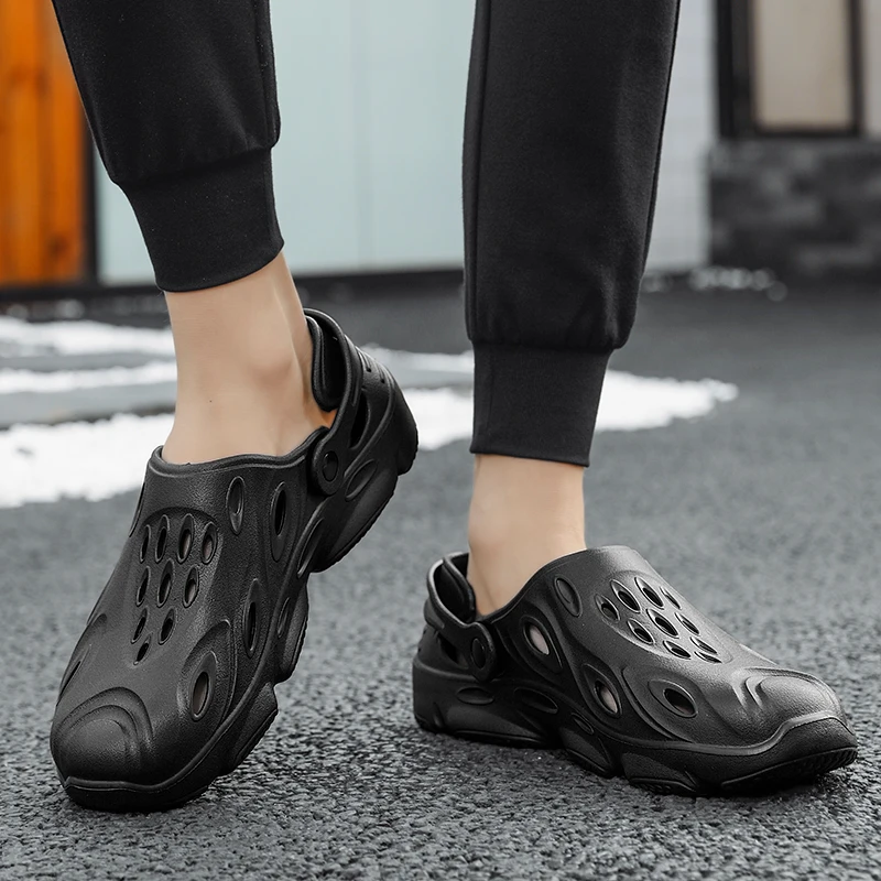 

Wear-resisting Outdoor Sandals Men Home Men's Summer Garden Shoes Man Beach Ventilation Bathroom Shower