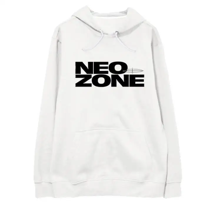 

Модные толстовки kpop nct с принтом и надписью neo zone, флисовый/тонкий пуловер унисекс, толстовка k-pop черного/белого цвета