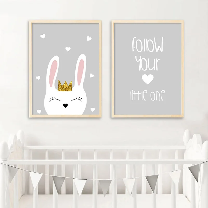 

Cartoon Unicorn Nordic Poster Princess Wall Pictures For Living Room Baby Wall Art Canvas Painting Posters And Prints Unframed