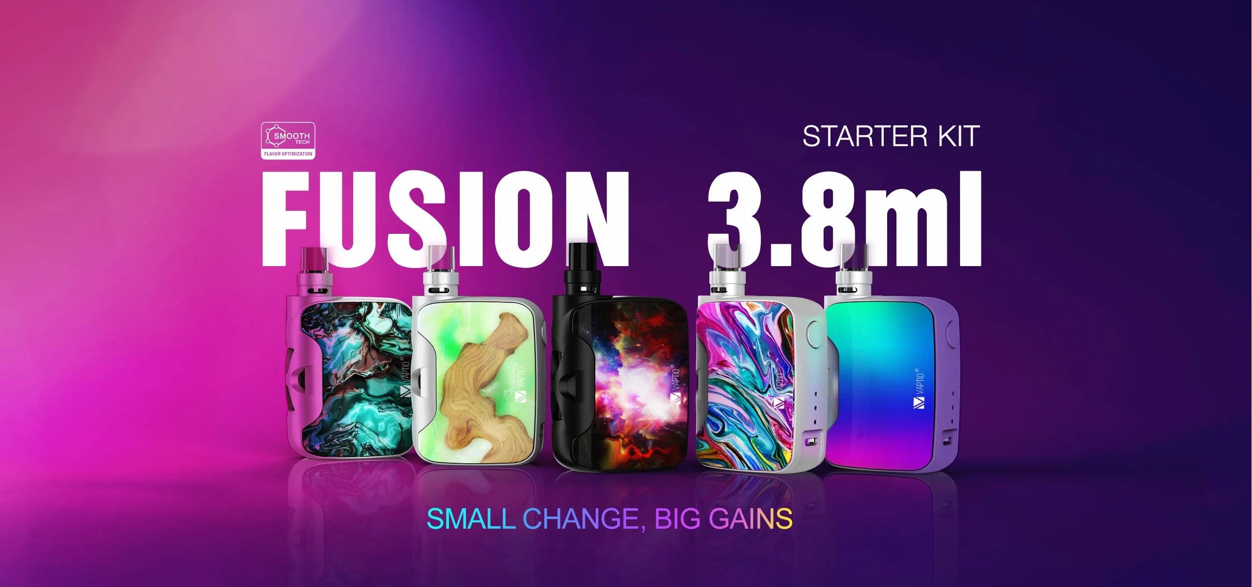 [12,12 с горячей продажей Vaptio Fusion SP/3,8 vape электронная сигарета, набор, все-в-одном 30/40/50 Вт 1500 мА/ч, 2,0 мл 0.25ohm крутящийся испаритель