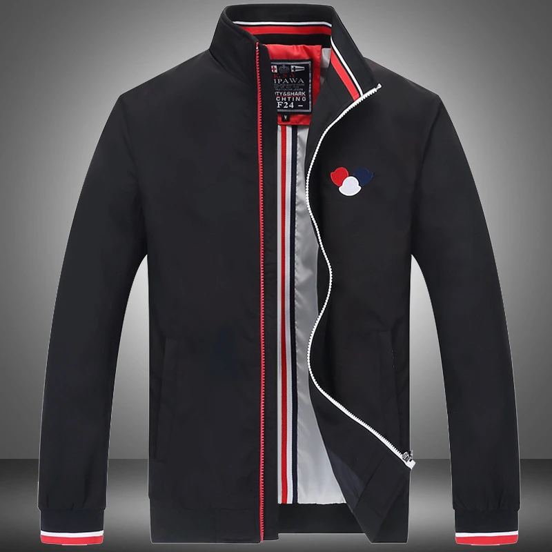 

Quality New Spring Autumn Loose Thin Zipper Casual Outwear Windbreak 2020 Tracksuit Men's Clothing Top Jacket Coat Shark Brand