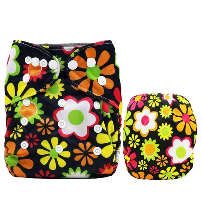 BCD05 diaper cover Моющиеся тканевые подгузники для новорожденных, с бамбуковым углем, AIO, с карманами, многоразовые, Современные тканевые подгузники, регулируемые, подходят от 8 фунтов до 36 фунтов - Цвет: BCD05 diaper cover