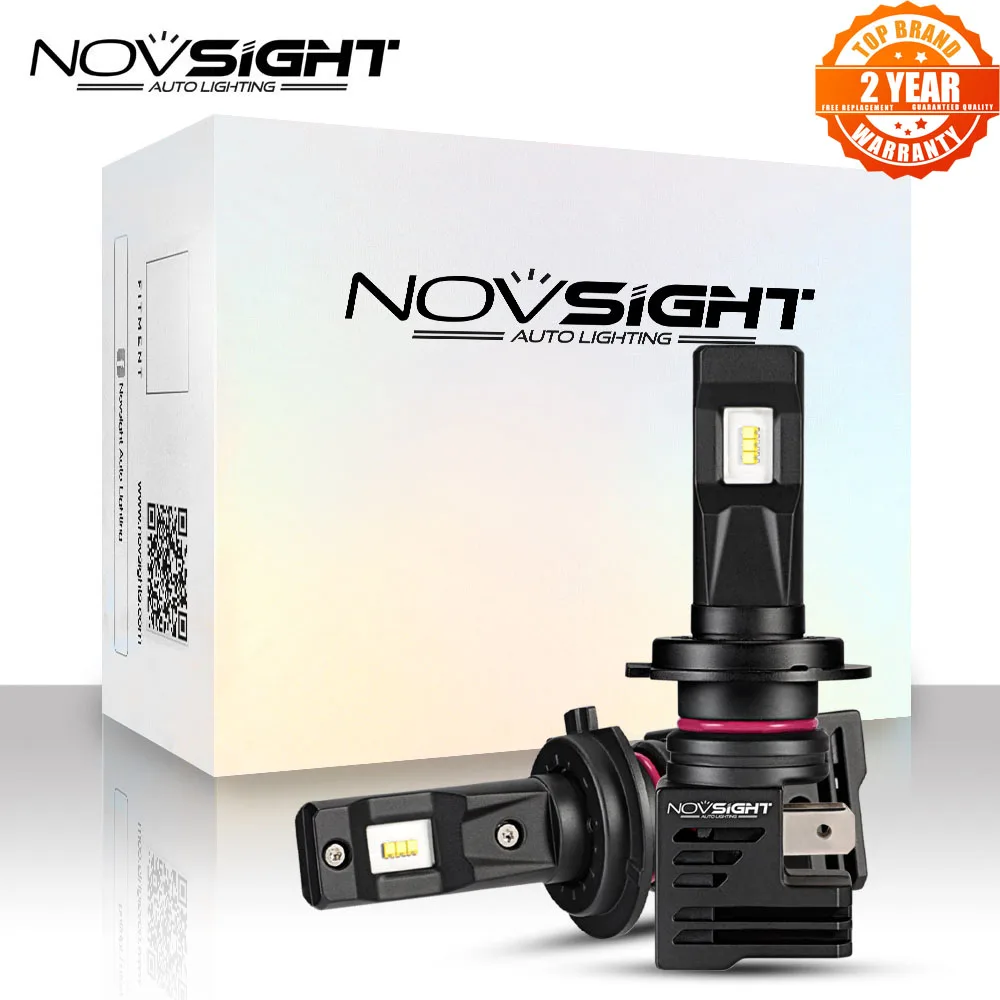 NOVSIGHT супер мини H7 Led H4 Автомобильные фары лампы H11 H8 H9 H16JP 9005 9006 H1 H3 55 Вт 6000 лм K 12 В