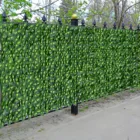 Искусственный Плющ 3 размера забор из листьев рулоны имитация забор из листьев сетка зеленая перилла листья конфиденциальность живой экран забор для балкона