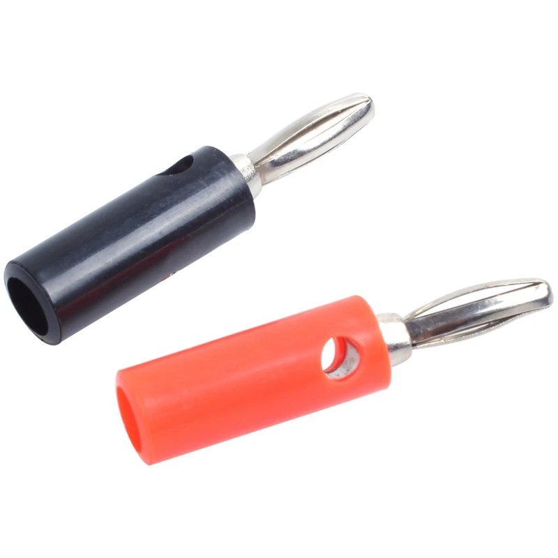 

4mm 10pcs Banana Plugs and 10pcs Banana Sockets (Black and Red) Jack Connectors