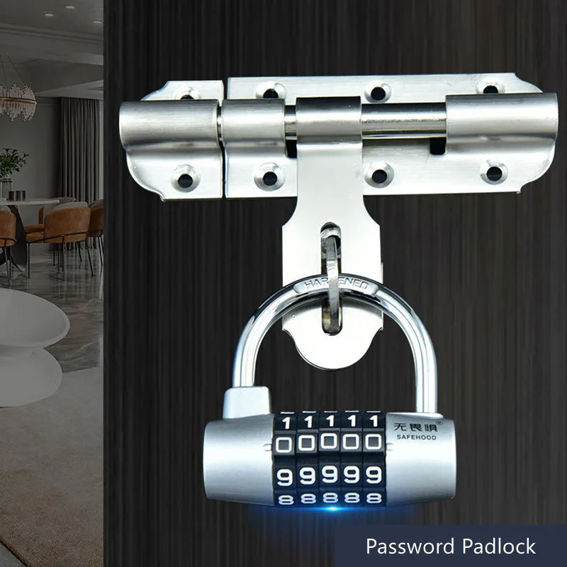 

Outdoor Business Warehous Five-digit Password Waterproof Lock Door Portable Key Security Password Padlock for Luggage Backpack