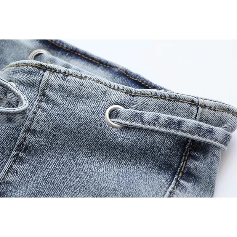 

Plus Size Women's Stretchable Jeans Low Waist Denim Pants Officewear Trousers