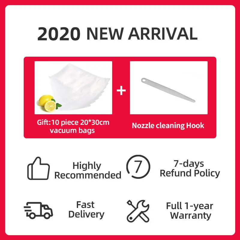 

MAGIC SEAL Nozzle Vacuum Bag Sealer Portable Machine Magic Seal MS170