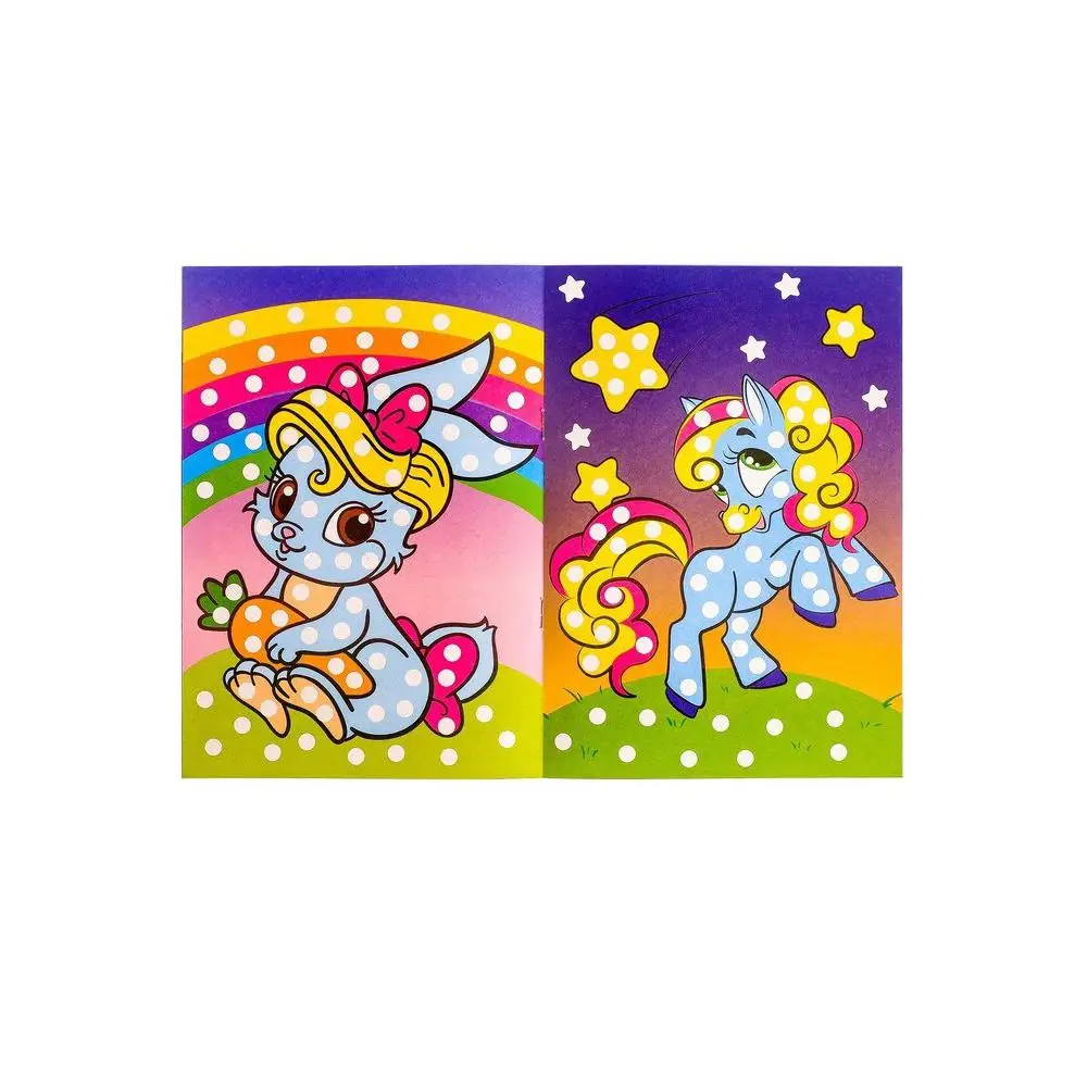 Coloring pages finger set 8 pcs. 16 Hobbies and creativity Painting Book Set Art Supplies Office School | Канцтовары для офиса и
