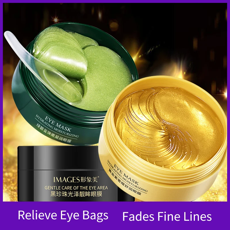 

60pcs Gold Bright Eye Mask Hydrating Moisturizing Dilution Dark Circle Anti-Aging Collagen Eye Patches Eye Skin Care Eyes Masks