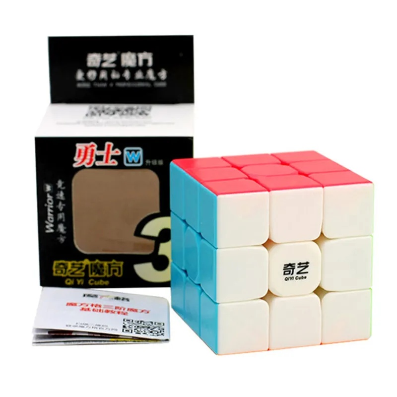 Qiyi Warrior W Красочный 3x3x3 куб 3 слоя магический куб профессиональный конкурс Cubo 3x3 Neo головоломка скоростной куб игрушки для детей