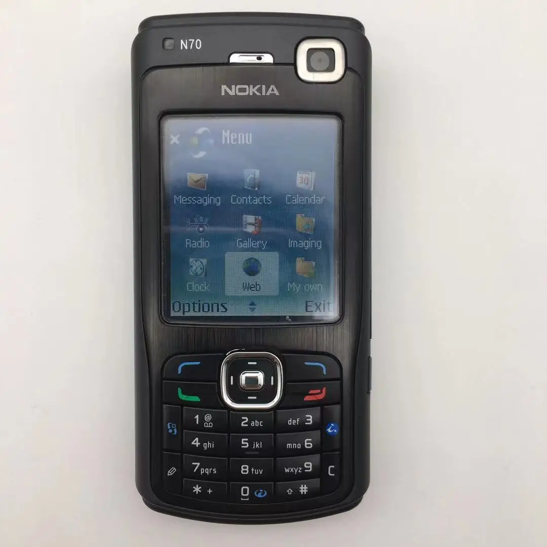 nokia n70 refurbished original n70 phone 2 1 fm radio symbian os with arabic keyboard free shipping free shipping free global shipping