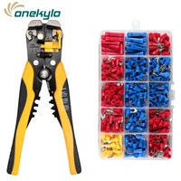 hs d1270pcs multifunctional automatic wire stripping pliers crimping tools awg10 24 0 2 6 0mm2 for insulated terminals