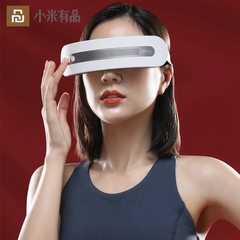 

Youpin Hot And Cold Eye Massager Electric Vibration Massage Tools Bluethooth Music Relieve Eye Fatigue Remove Puffiness