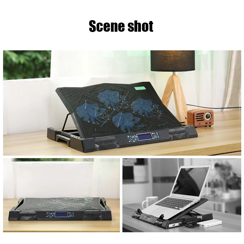 Llano охлаждающая подставка для ноутбука USB вентилятор с 4 вентиляторами K6 умная