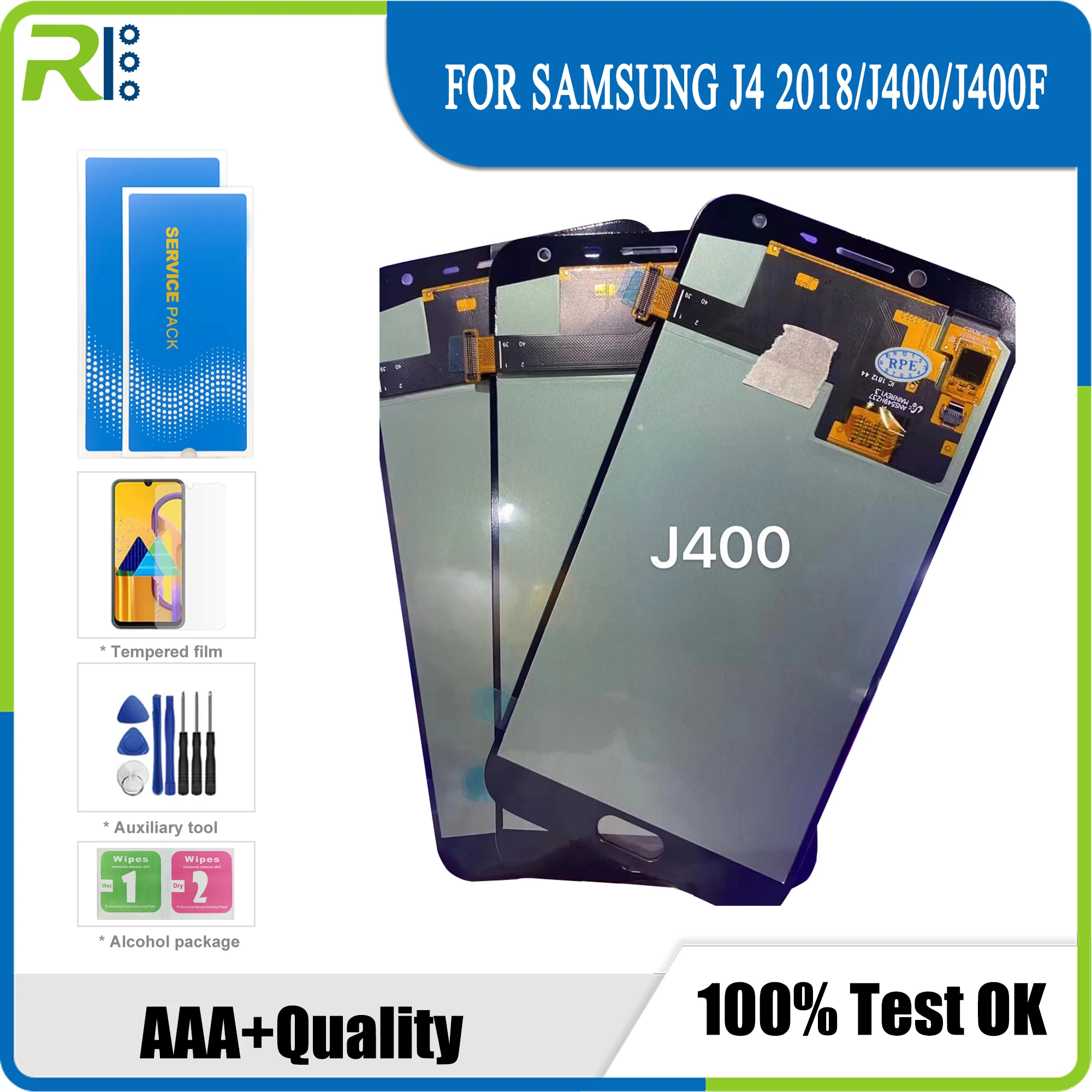 

Für J400 AMOLED LCD Für Samsung Galaxy J4 J400 J400F J400G/DS SM-J400F ЖК-дисплей с сенсорным экраном дигитайзер монтаж эрзац