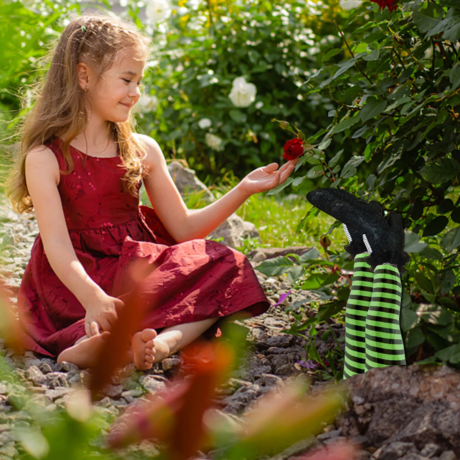 Ботинки со страшными ногами ведьмы декор для Хэллоуина украшение ног двора