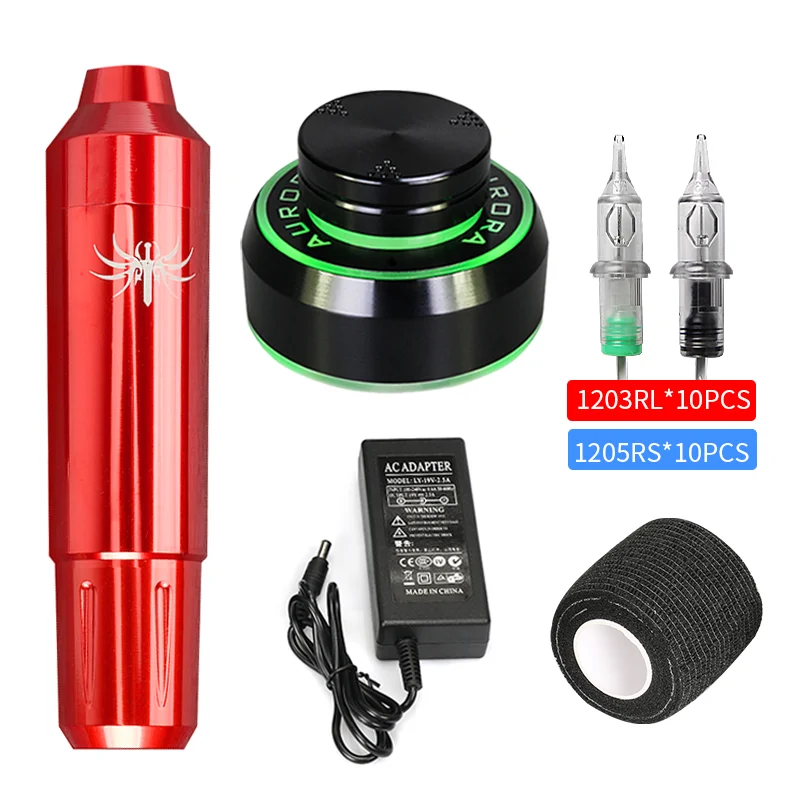 

Набор для тату Galaxy, профессиональная роторная ручка для тату с мини ЖК-дисплеем, игла для электропитания, 20 шт. и аксессуары